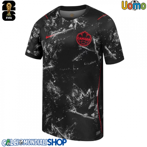 Maglie da calcio Canada Seconda Maglia Mondiali 2026  Manica Corta
